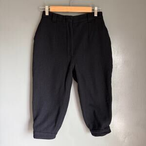 Vintage WOOLRICH Teton Women's 10 Navy Blue Knickers Short Wool Pants Breeches